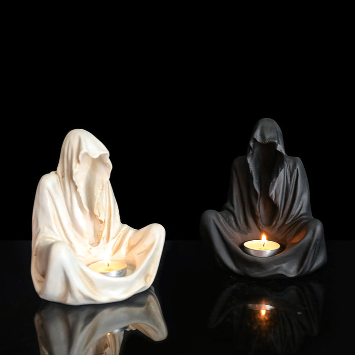 Olivenorma Ghostly Wizard Candlestick Resin Decoration Candle Holder - image 10