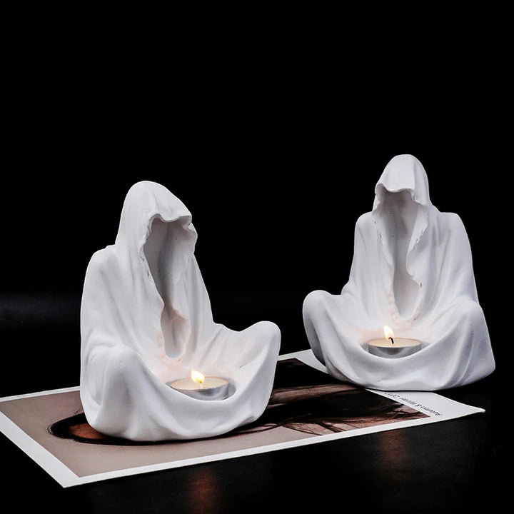 Olivenorma Ghostly Wizard Candlestick Resin Decoration Candle Holder - image 14