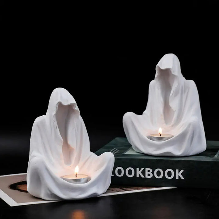 Olivenorma Ghostly Wizard Candlestick Resin Decoration Candle Holder - image 12