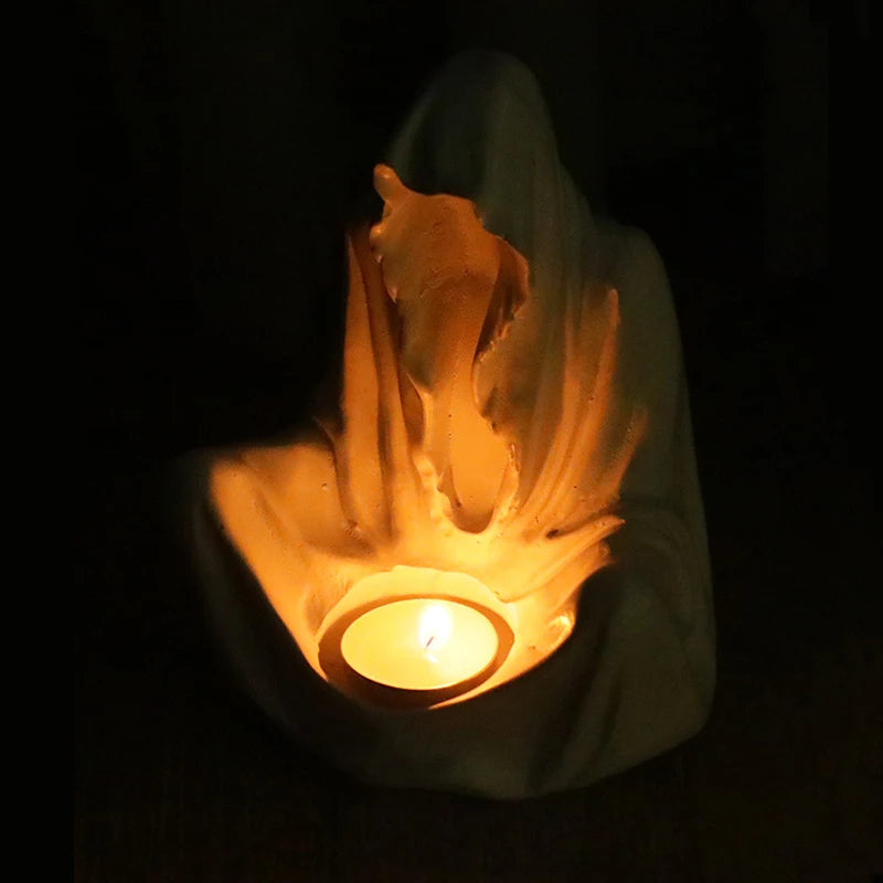 Olivenorma Ghostly Wizard Candlestick Resin Decoration Candle Holder - image 13