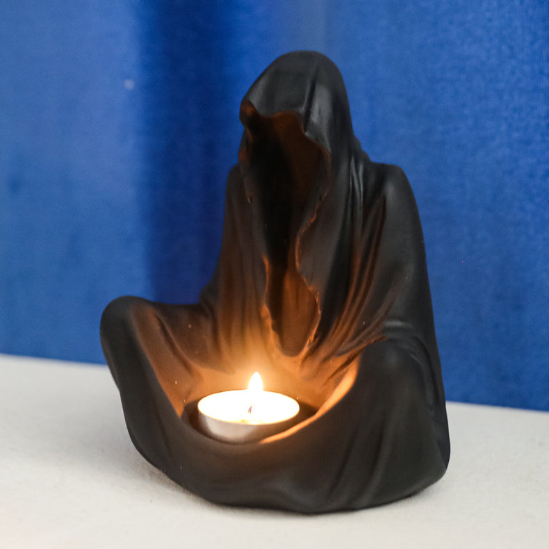 Olivenorma Ghostly Wizard Candlestick Resin Decoration Candle Holder - image 2
