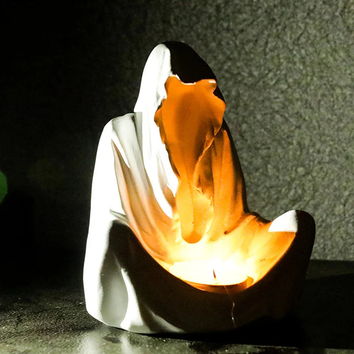 Olivenorma Ghostly Wizard Candlestick Resin Decoration Candle Holder - image 9