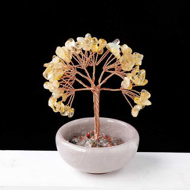 Olivenorma Gravel Crystal Gemstone Home Decoration Feng Shui Tree - Citrine - image 13