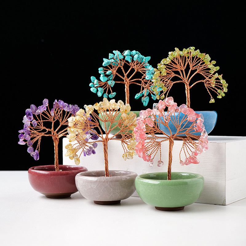 Olivenorma Gravel Crystal Gemstone Home Decoration Feng Shui Tree - image 26