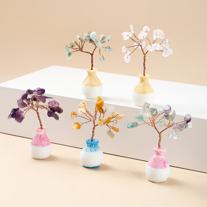 Olivenorma Crystal Gravel Vase Feng Shui Tree - image 0