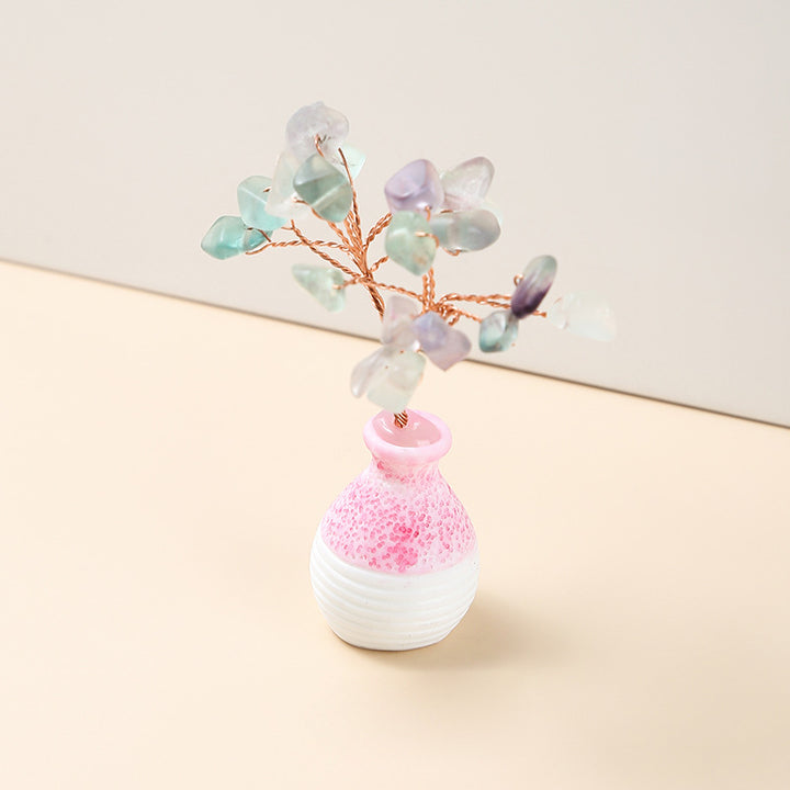 Olivenorma Crystal Gravel Vase Feng Shui Tree - Fluorite - image 7