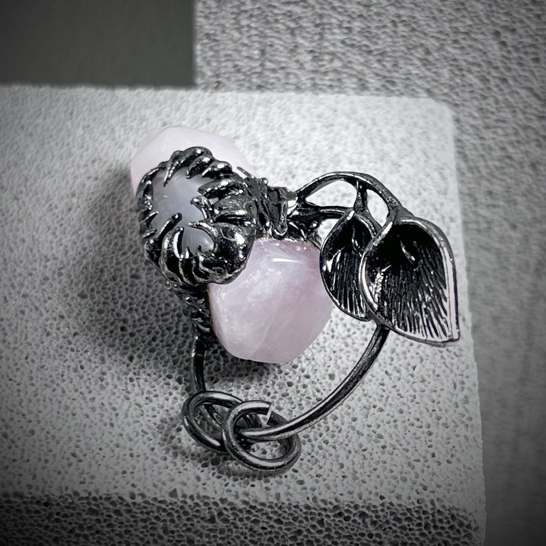 Olivenorma Halloween Ghost Scratch Crystal Stone Pendant Gemstone Necklace - image 13