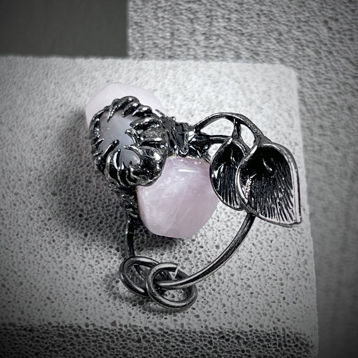 Olivenorma Halloween Ghost Scratch Crystal Stone Pendant Gemstone Necklace - image 13