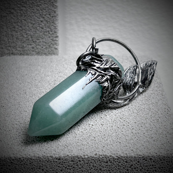 Olivenorma Halloween Ghost Scratch Crystal Stone Pendant Gemstone Necklace - image 19