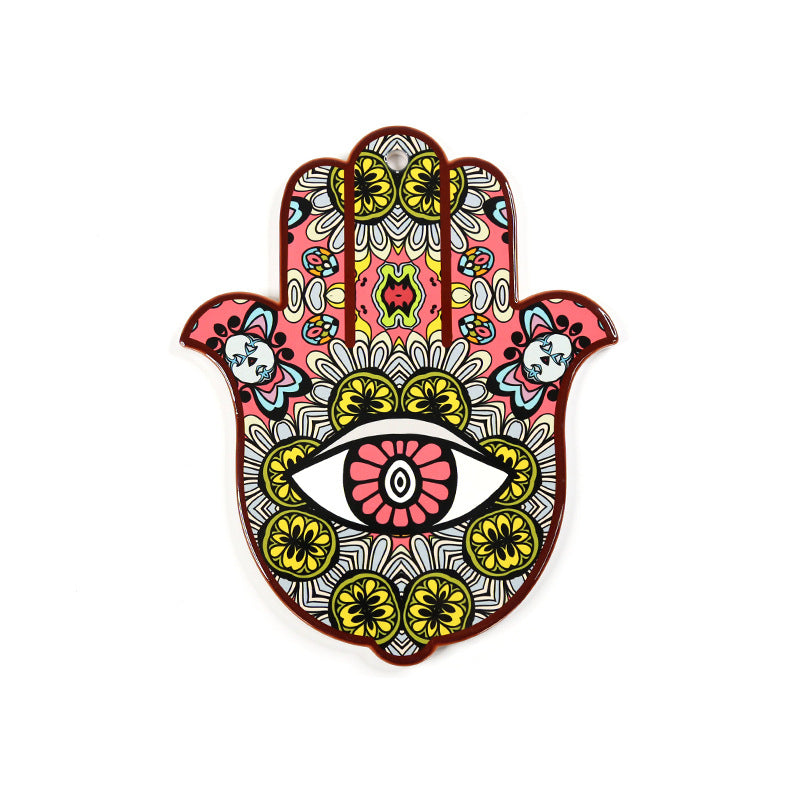 Olivenorma Hamsa Evil Eye Ceramic Insulated Placemat Coaster - Hamsa Evil Eye#7 - Coaster - image 8