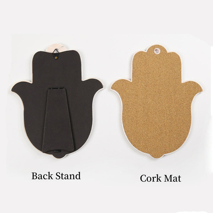 Olivenorma Hamsa Evil Eye Ceramic Insulated Placemat Coaster - image 1