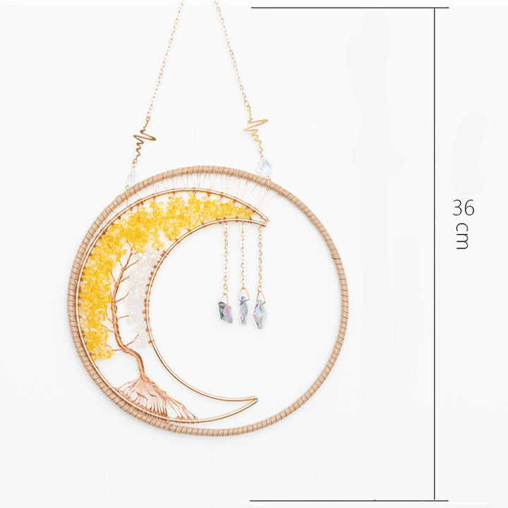 Olivenorma Tree Of Life Citrine Clear Crystal Wind Chime - image 10