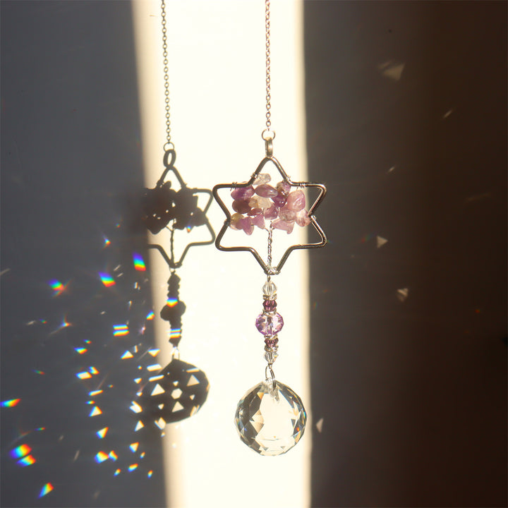 Olivenorma Natural Amethyst Tree Of Life Suncatcher Wind Chime - image 8