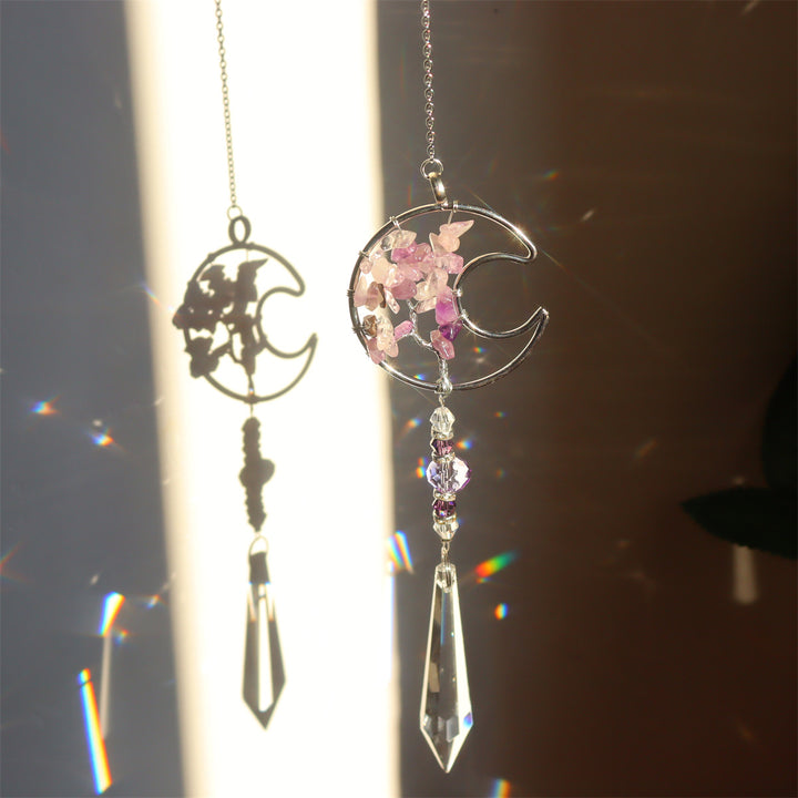 Olivenorma Natural Amethyst Tree Of Life Suncatcher Wind Chime - image 10