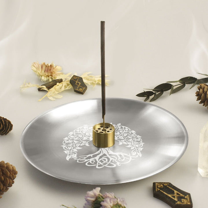 Olivenorma Tree Of Life Nine Hole Holy Plate Insence Holder Set - image 13