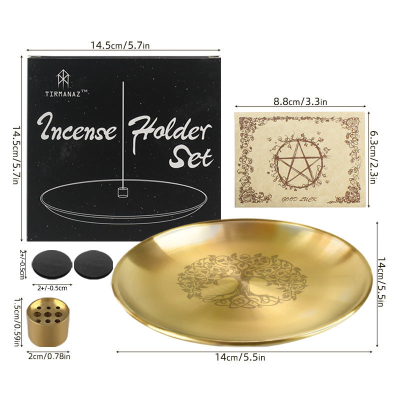 Olivenorma Tree Of Life Nine Hole Holy Plate Insence Holder Set - image 16