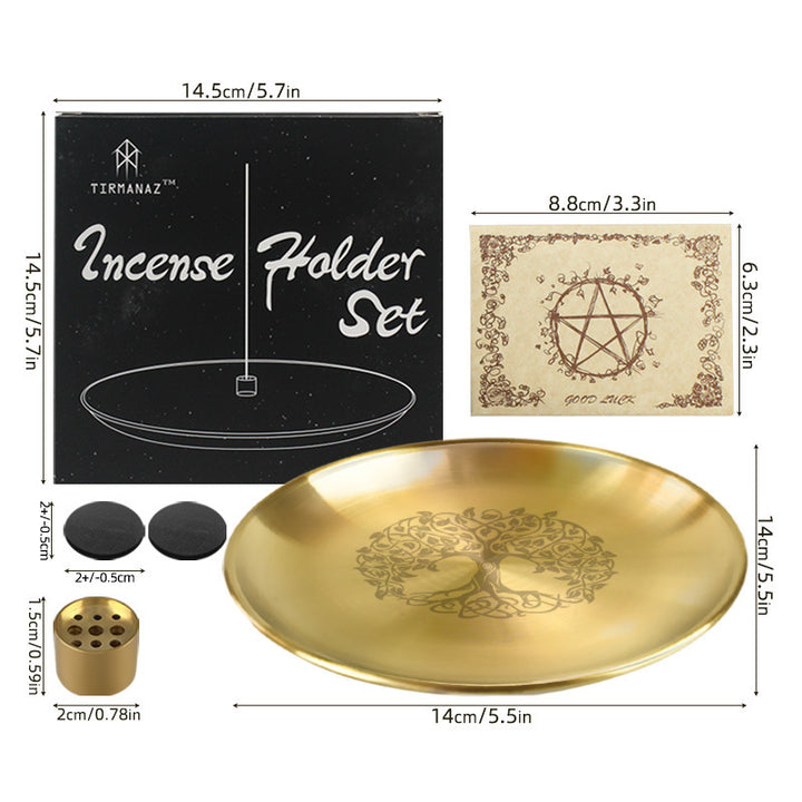 Olivenorma Tree Of Life Nine Hole Holy Plate Insence Holder Set - image 16