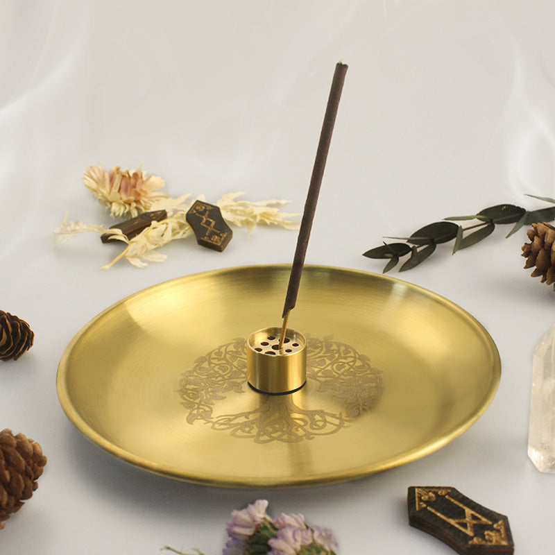 Olivenorma Tree Of Life Nine Hole Holy Plate Insence Holder Set - image 5