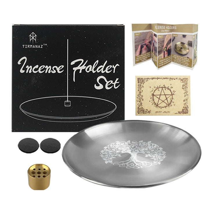 Olivenorma Tree Of Life Nine Hole Holy Plate Insence Holder Set - image 12