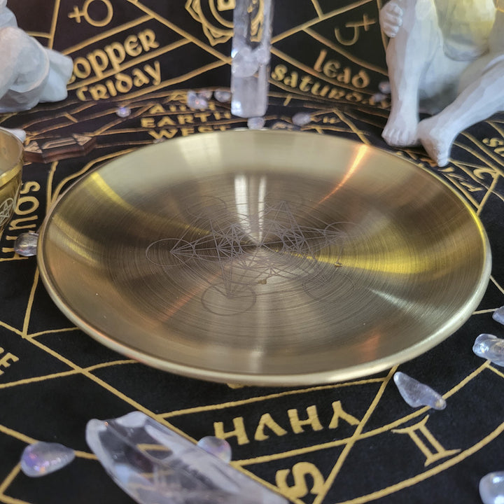 Olivenorma Three Phase Moon Pentagram Stainless Steel Holy Plate - image 11
