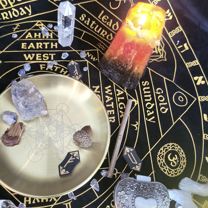 Olivenorma Three Phase Moon Pentagram Stainless Steel Holy Plate - image 15