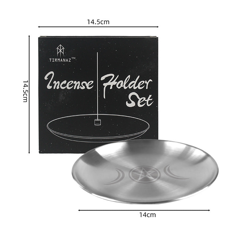  Olivenorma Phase Moon Pentagram Stainless Steel Holy Plate - image 8