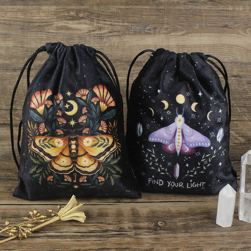 Olivenorma Moth Butterfly Velvet Crystal Storage Bag - image 12