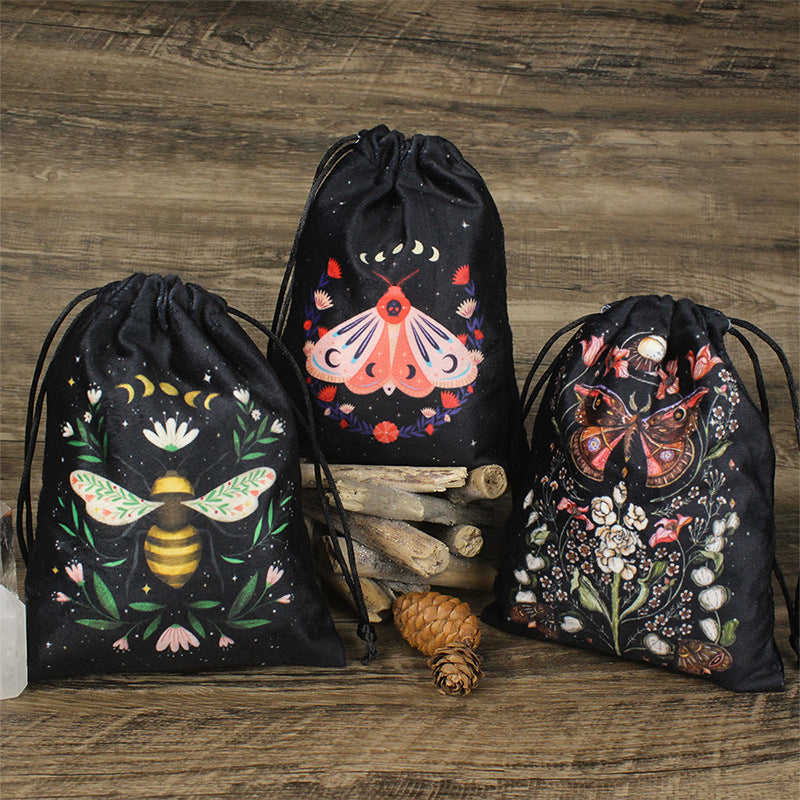 Olivenorma Moth Butterfly Velvet Crystal Storage Bag - image 11