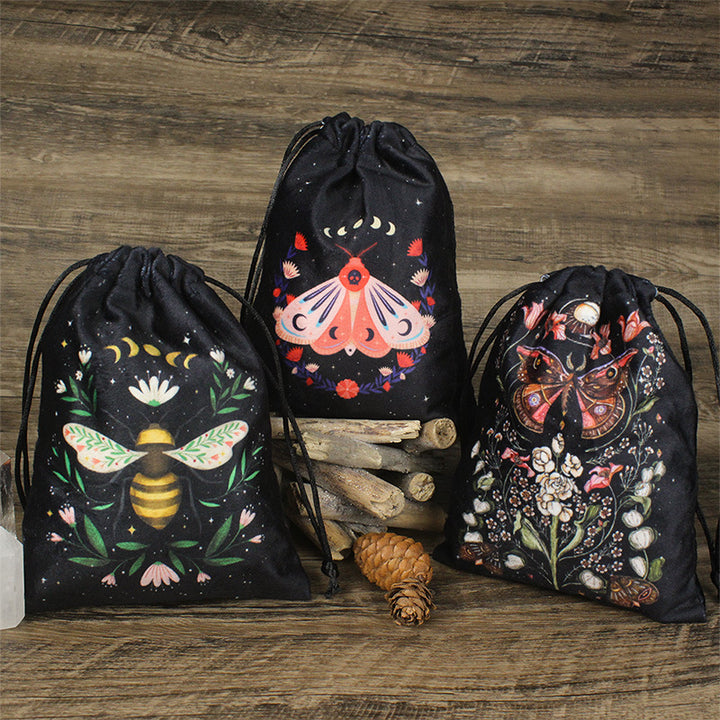 Olivenorma Moth Butterfly Velvet Crystal Storage Bag - image 11