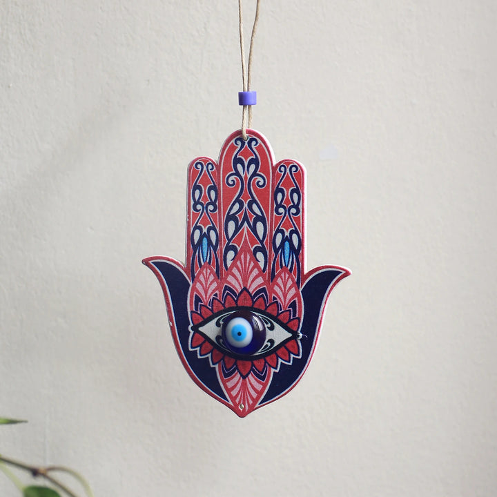 Olivenorma Geometric Wooden Hamsa Wall Decor Ornament - image 9
