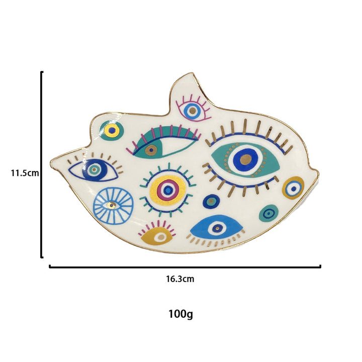 Olivenorma Creative Bird Shape Evil Eye Ceramic Crystal Holder - Evil Eye#3 - image 5