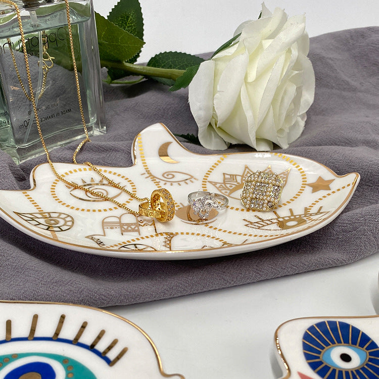 Olivenorma Creative Bird Shape Evil Eye Ceramic Crystal Holder - image 10