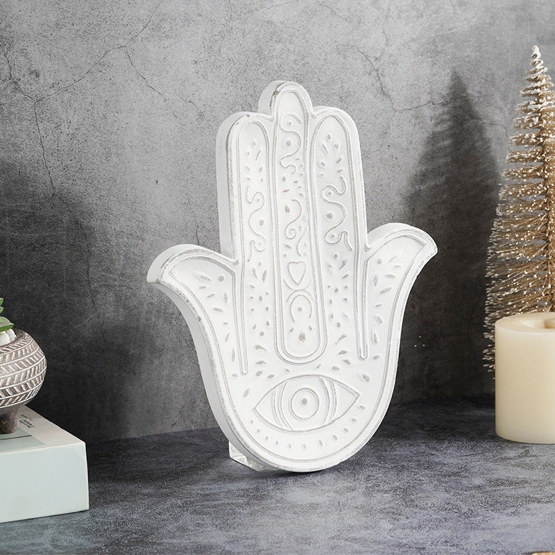 Olivenorma White Hamsa Wall Decoration - Hamsa#1 - image 1