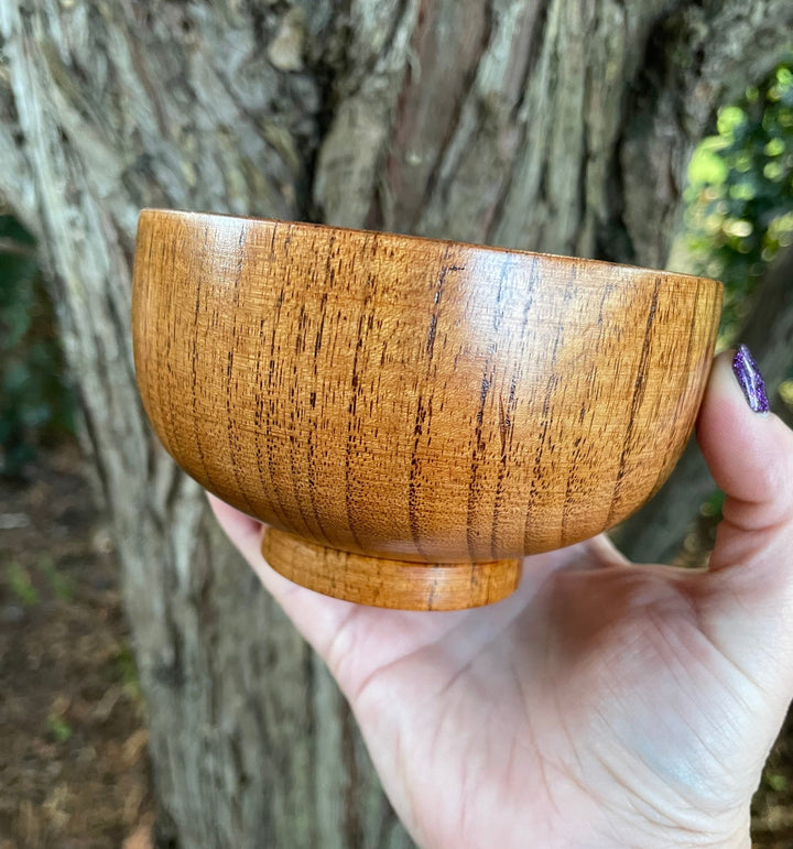 Olivenorma Engraved Pentagram Moon Phases Goddess Wooden Holy Bowl - image 16