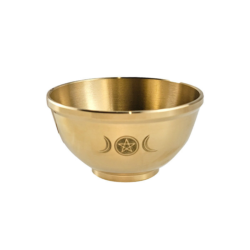Olivenorma Three Phase Moon Pentagram Fragrance Copper Holy Bowl - Three Phases - image 3