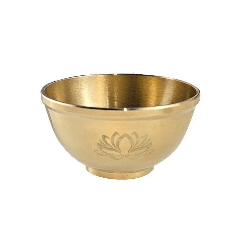 Olivenorma Three Phase Moon Pentagram Fragrance Copper Holy Bowl - Lotus - image 9