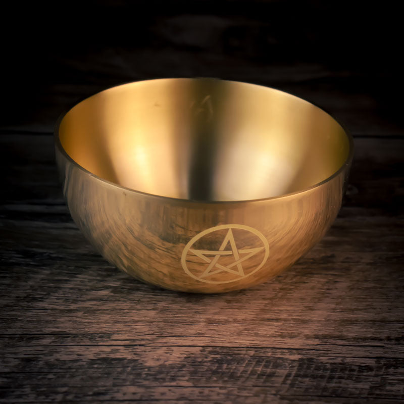Olivenorma Pentacle Brass Divination Meditation Incense Burner Holy Bowl - image 4