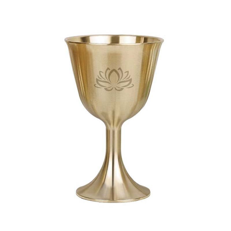 Olivenorma Triphase Moon Pentacle Meditation Divination Brass Chalice - image 5