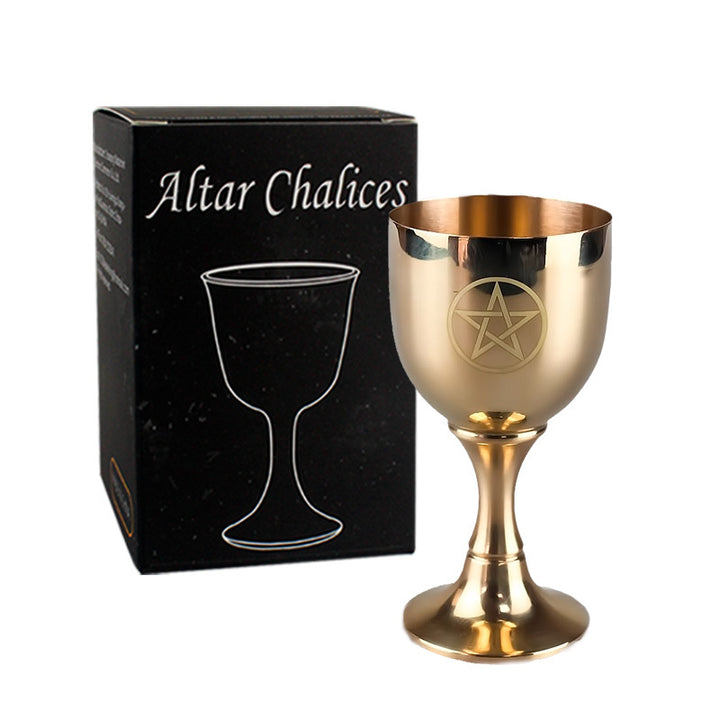 Olivenorma Triphase Moon Pentacle Meditation Divination Brass Chalice - image 10