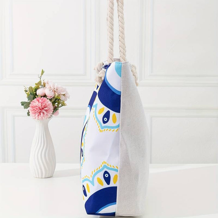 Olivenorma Blue Evil Eye Women Beach Tote Bag - image 28