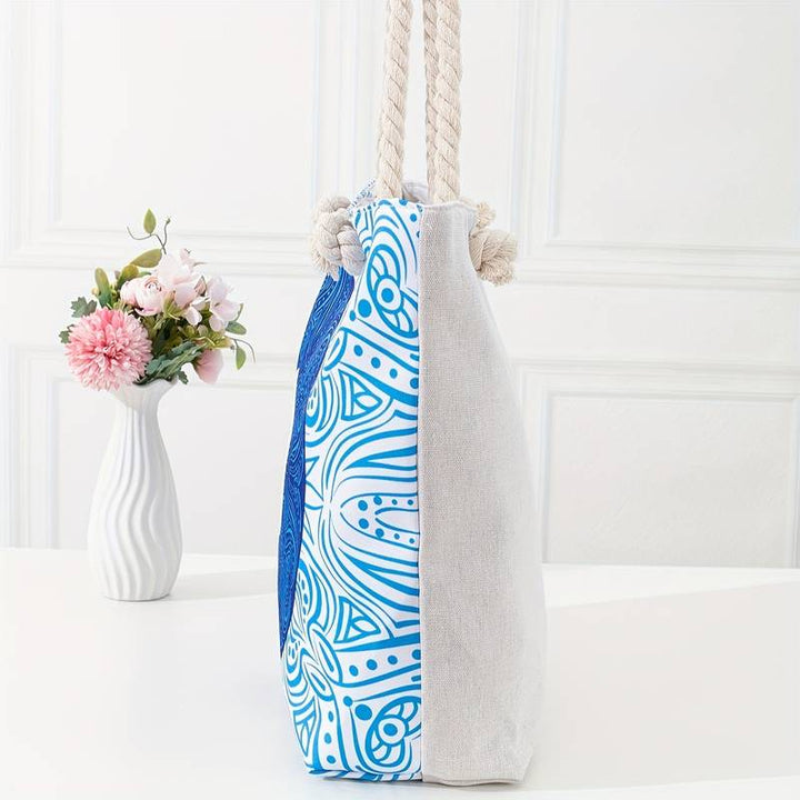 Olivenorma Blue Evil Eye Women Beach Tote Bag - image 33