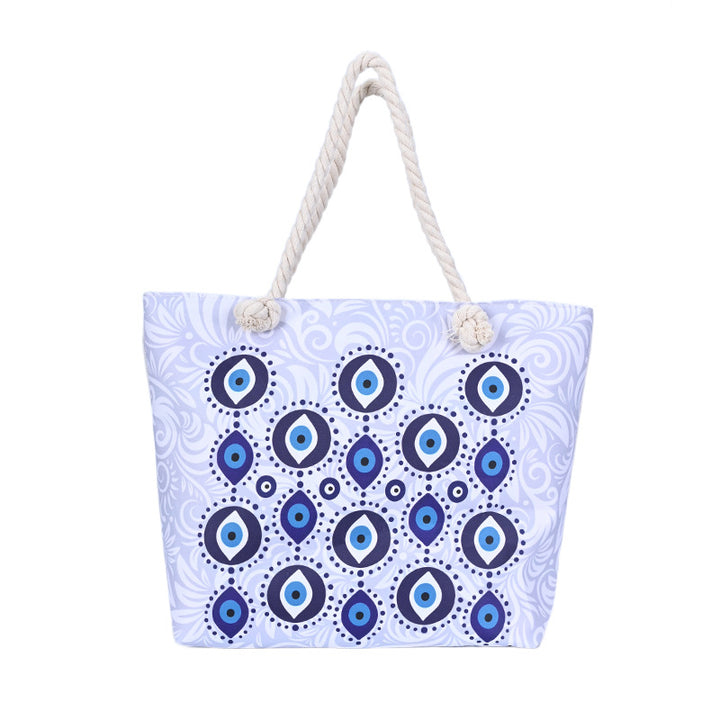 Olivenorma Blue Evil Eye Women Beach Tote Bag - Evil Eye#6 - image 22