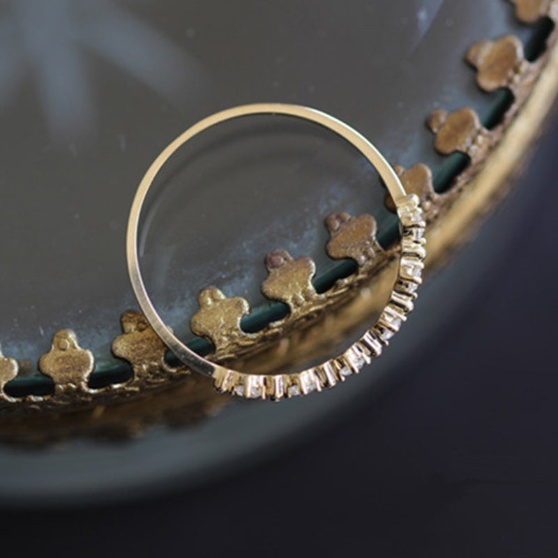 Olivenorma S925 Sterling Silver Zirconium Ring - image 8