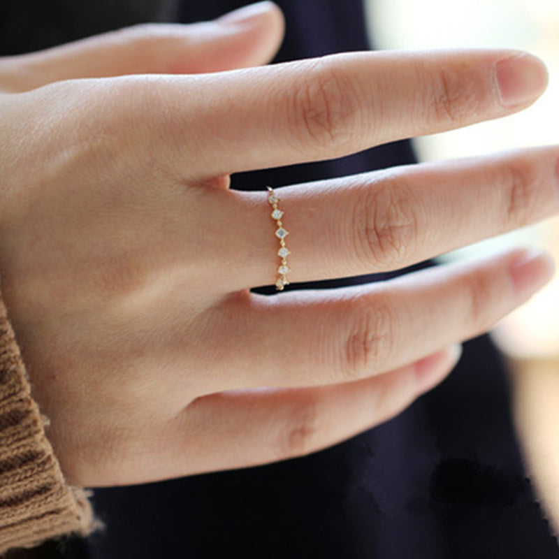 Olivenorma S925 Sterling Silver Zirconium Ring - image 4