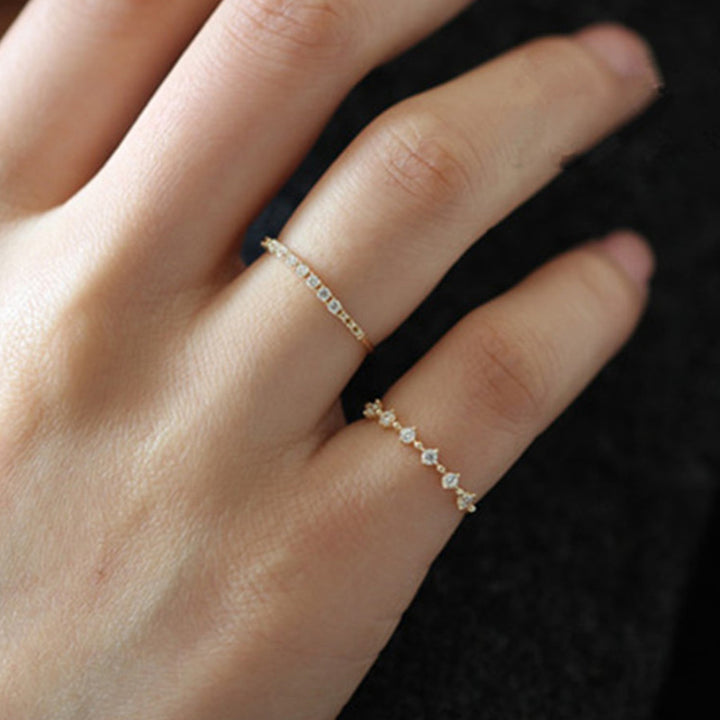 Olivenorma S925 Sterling Silver Zirconium Ring - image 5