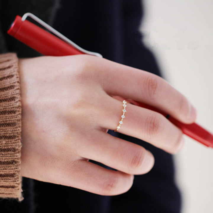 Olivenorma S925 Sterling Silver Zirconium Ring - image 1