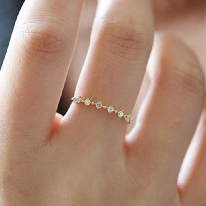Olivenorma S925 Sterling Silver Zirconium Ring - image 3