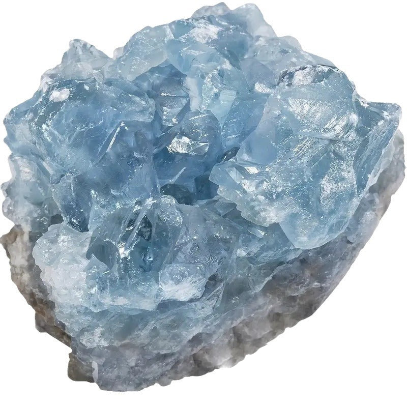 Olivenorma Irregular Natural Celestine Crystal Cluster Natural Stone - image 8