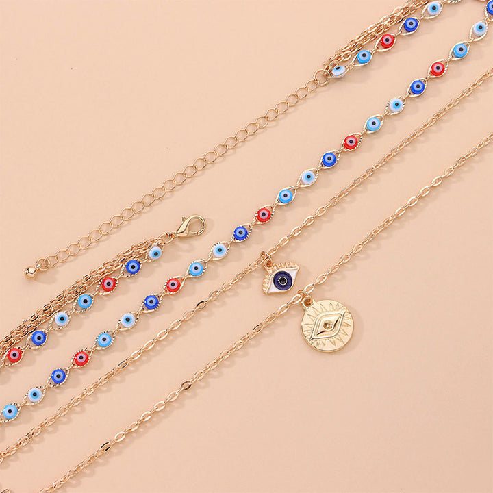 Olivenorma Three Layer Colorful Devil's Eye Necklace - image 6