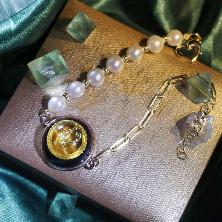 Olivenorma Natural Stone Eye Of Horus Symbol Key Of Life Bracelet - image 6